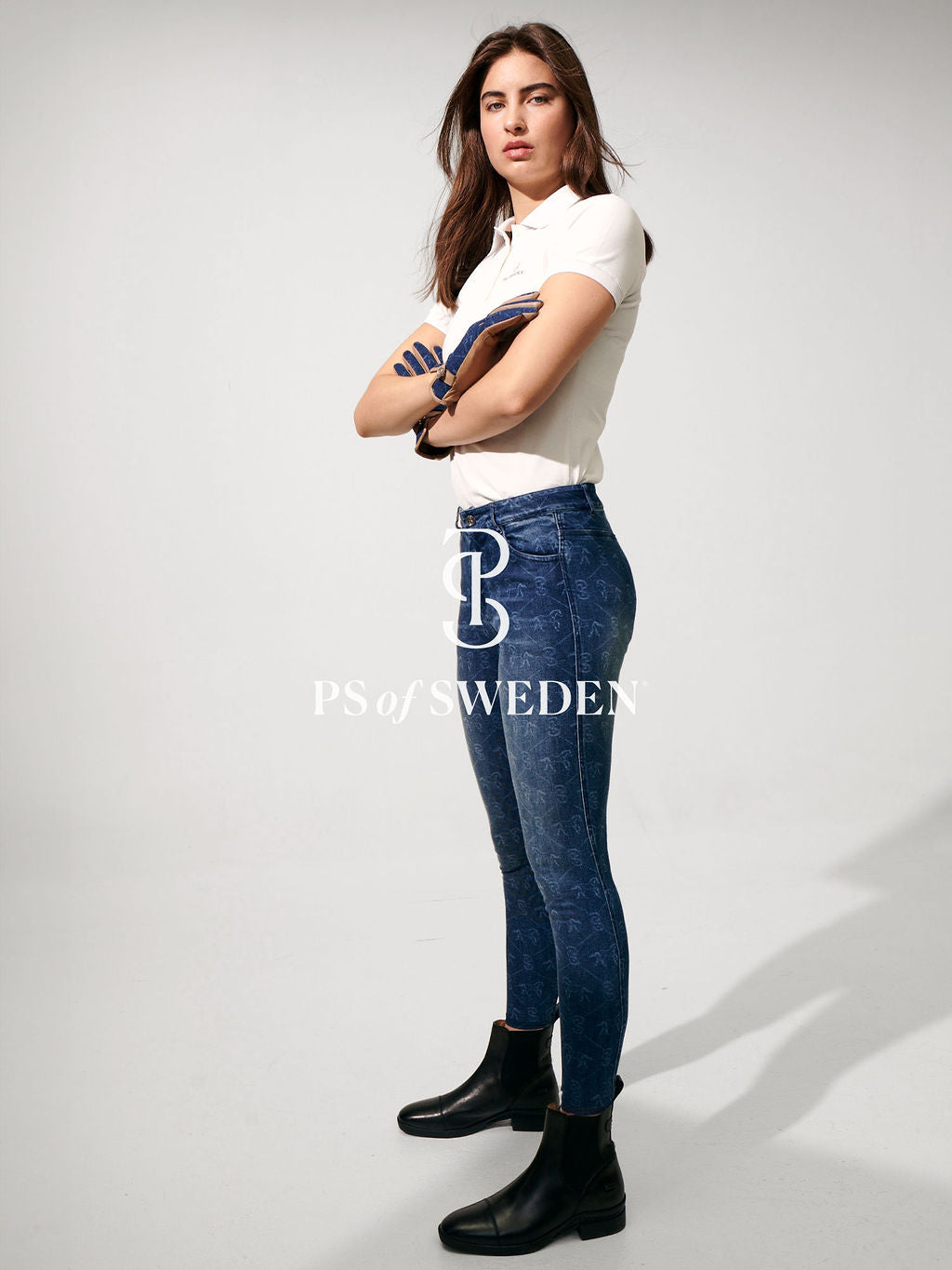 【即日配送】コットンポロシャツ 半袖 ホワイト/ラベンダーグレー/ストームブルー PS of Sweden