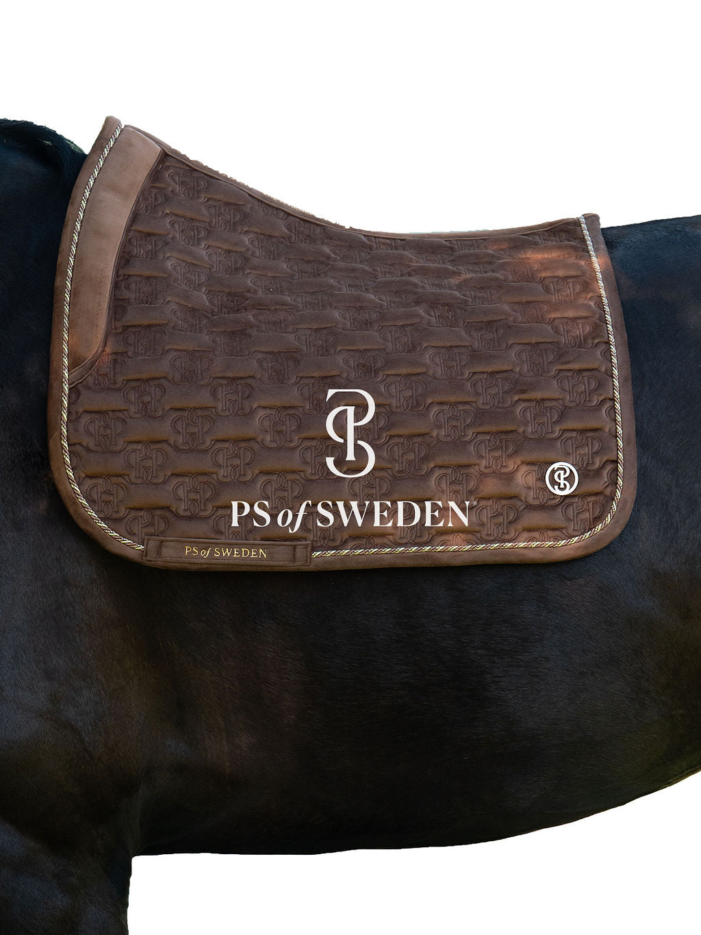 【2点セット】馬場用ゼッケン&イヤーネット ベルベットキルティング アナトミカル構造 4色 Ps of Sweden