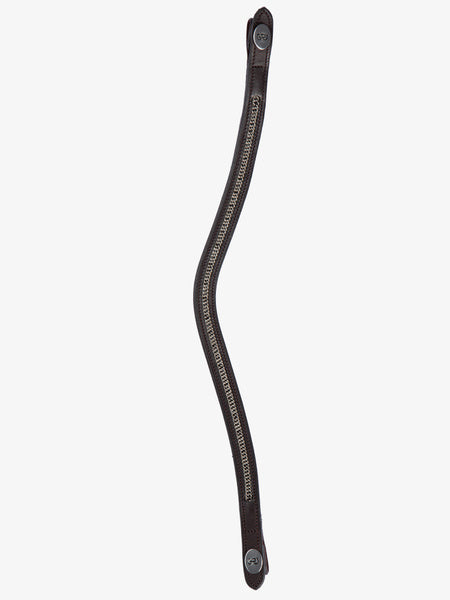 メタリックチェーン額革 Uシェイプ ブラック/ブラウン 本革 PS of Sweden