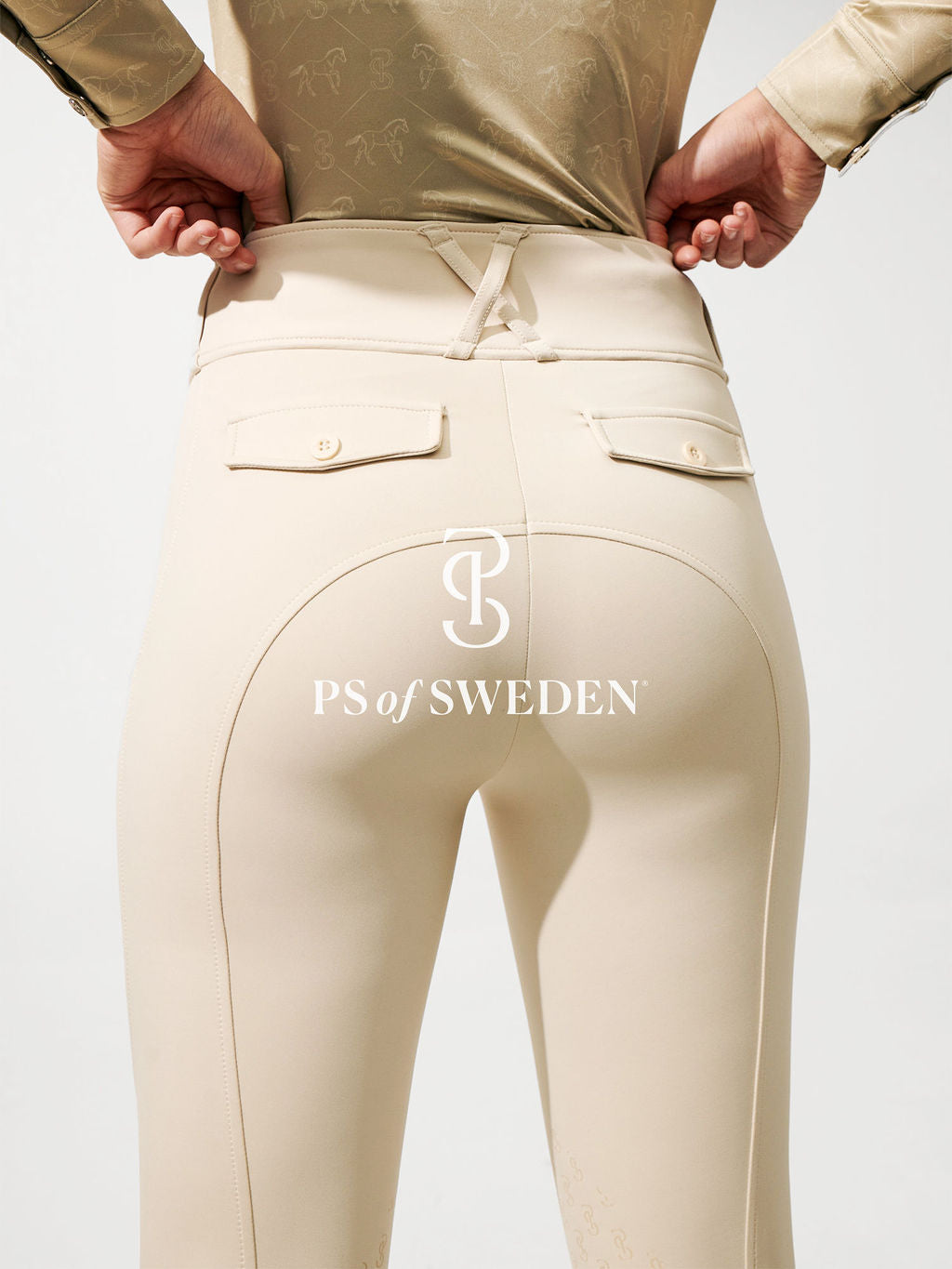 【即日配送】ハイブリッドレギンスキュロット ベルト通し付き ニーグリップ 5色 PS of Sweden