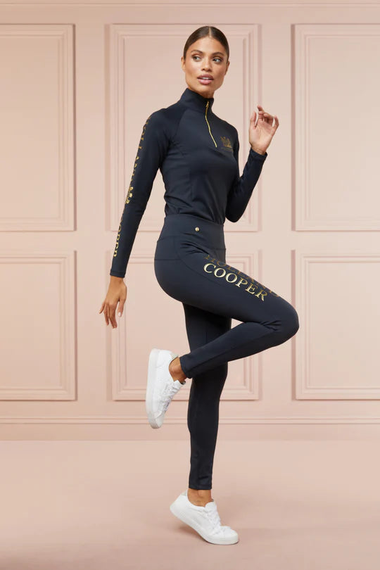 Holland Cooper Women's Summer Riding Leggings Culottes High Waist Knee Grip