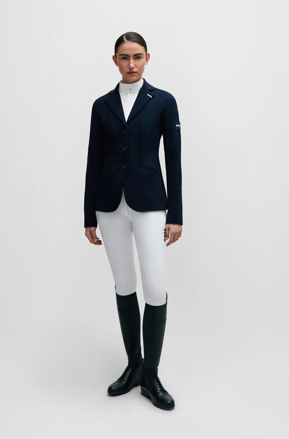 競技用シャツ 長袖 フラワープリント Hugo Boss