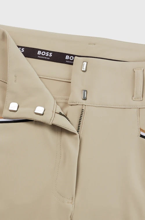 Summer high waist full grip culottes in beige/black with smartphone pocket Hugo Boss