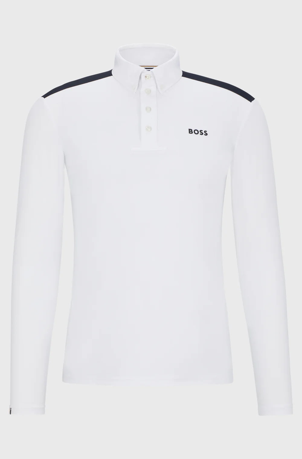 Men's Competition Shirt Long Sleeve Black/White Hugo Boss