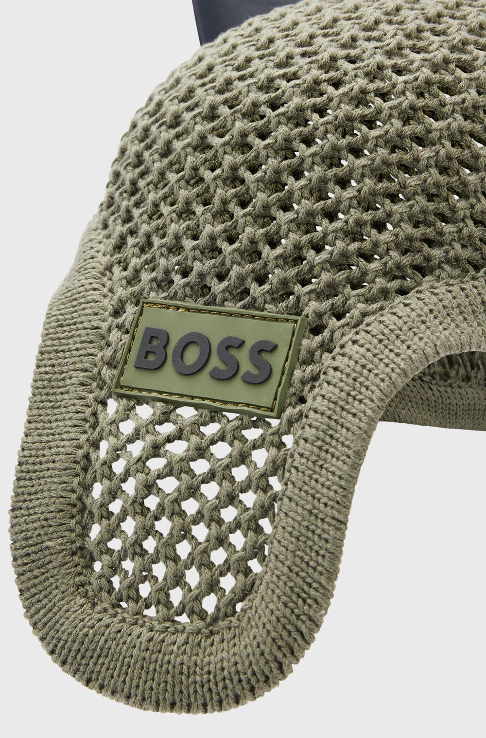 Crochet Ear Net Navy/Camel/Olive Hugo Boss