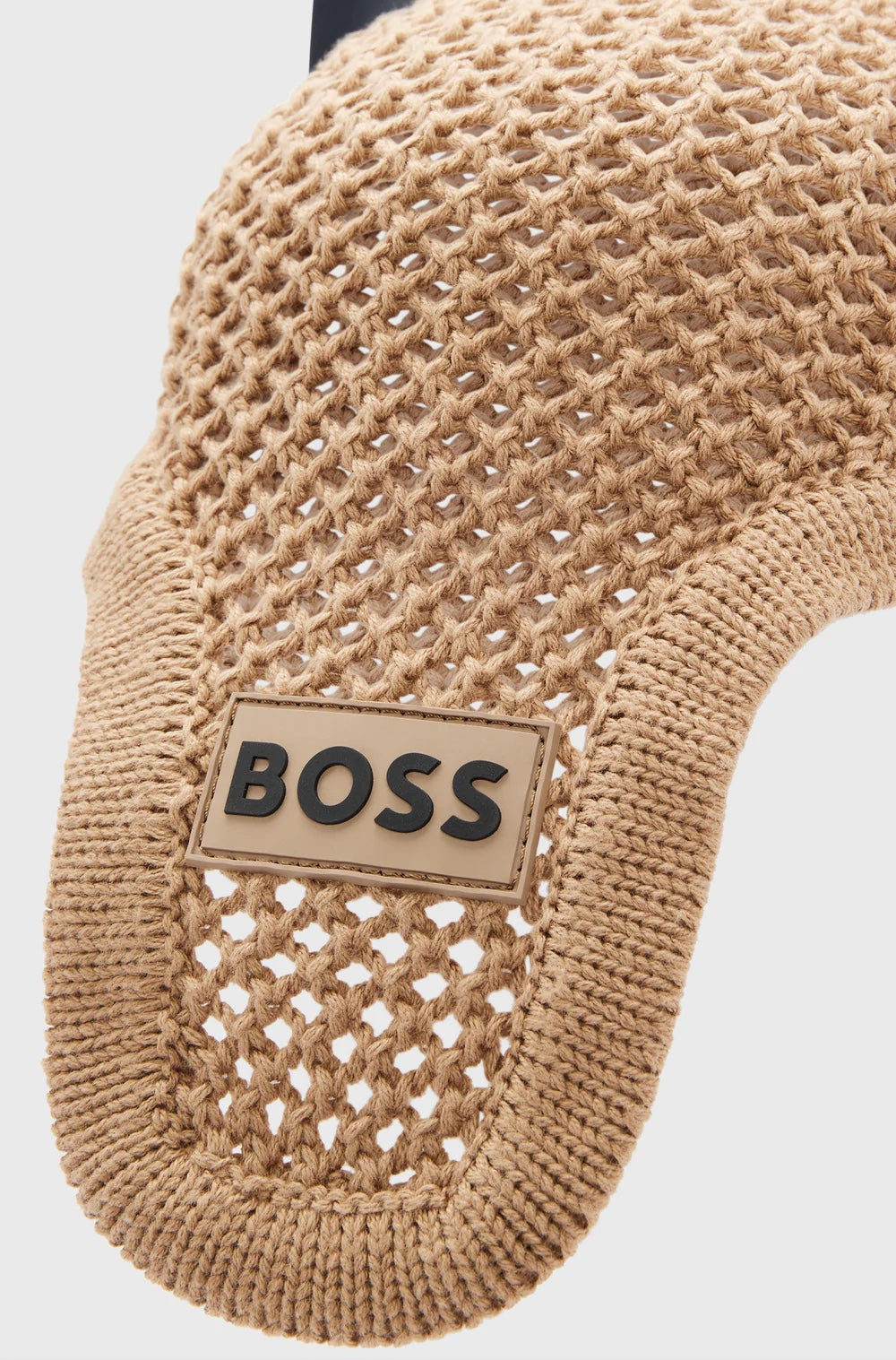 Crochet Ear Net Navy/Camel/Olive Hugo Boss