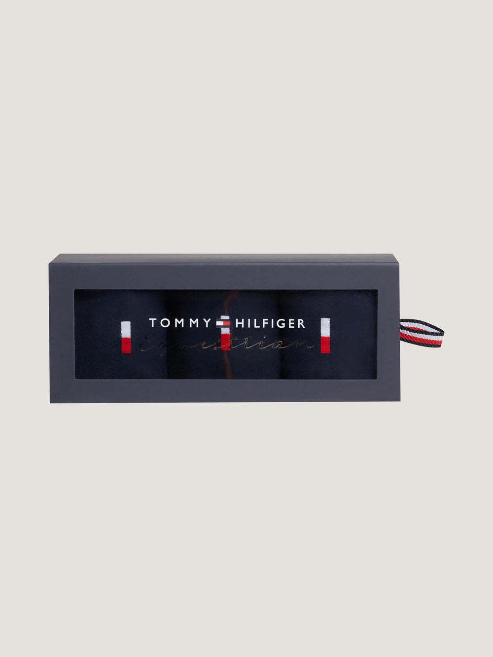 ユニセックス乗馬用ソックス 消臭素材 3足セット ネイビー Tommy Hilfiger Equestrian