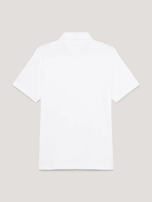 Men's Athletic Short Sleeve Shirt White/Navy Tommy Hilfiger Equestrian