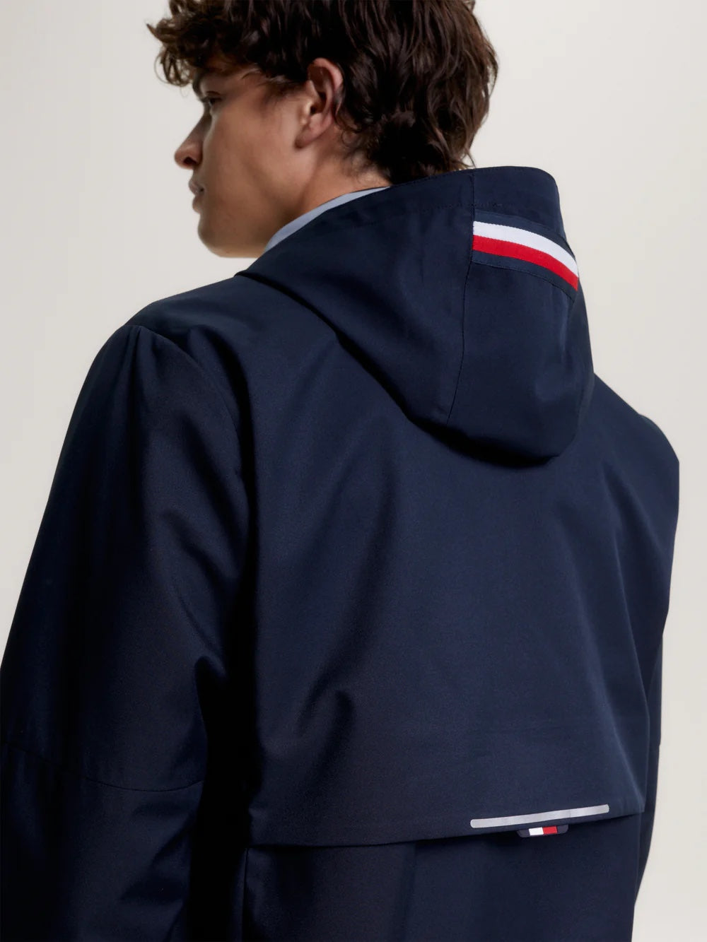 メンズレインジャケット 防水加工 ネイビー Tommy Hilfiger Equestrian