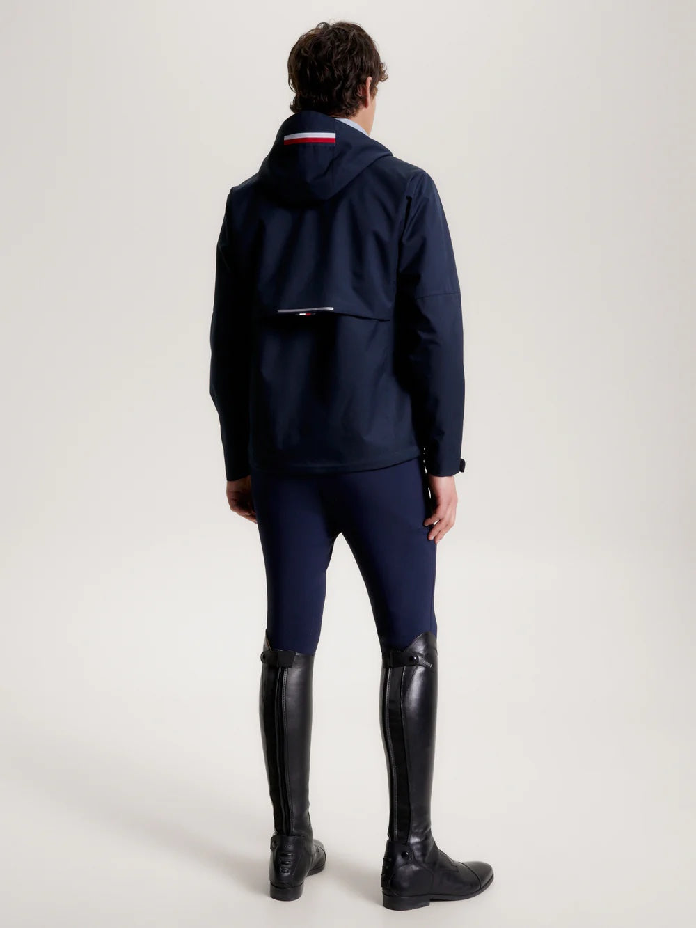 メンズレインジャケット 防水加工 ネイビー Tommy Hilfiger Equestrian
