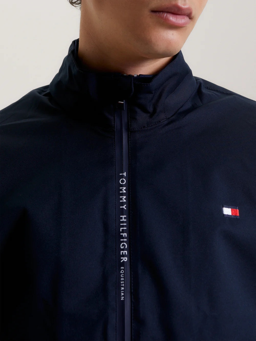 メンズレインジャケット 防水加工 ネイビー Tommy Hilfiger Equestrian