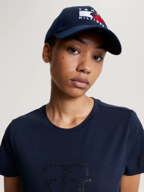 Unisex riding cap, navy/white/red, waterproof Tommy Hilfiger Equestrian