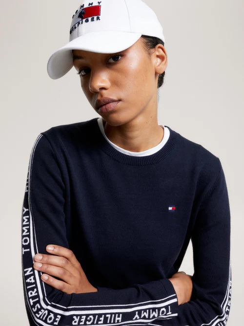 Unisex riding cap, navy/white/red, waterproof Tommy Hilfiger Equestrian