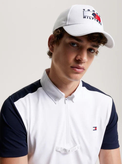 Unisex riding cap, navy/white/red, waterproof Tommy Hilfiger Equestrian