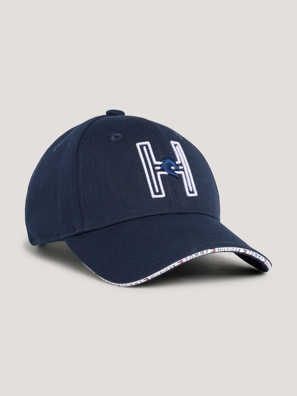 ユニセックス乗馬用キャップ 3Dロゴ ネイビー 防水 Tommy Hilfiger Equestrian