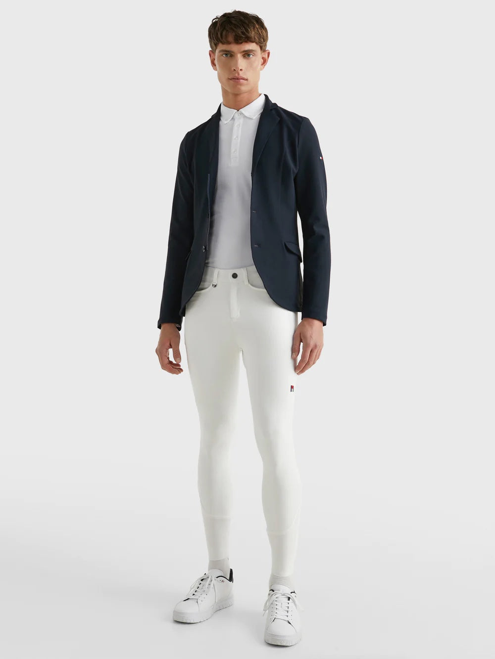 Men's Summer Riding Culottes, Knee Grip, Navy/White, Tommy Hilfiger Equestrian