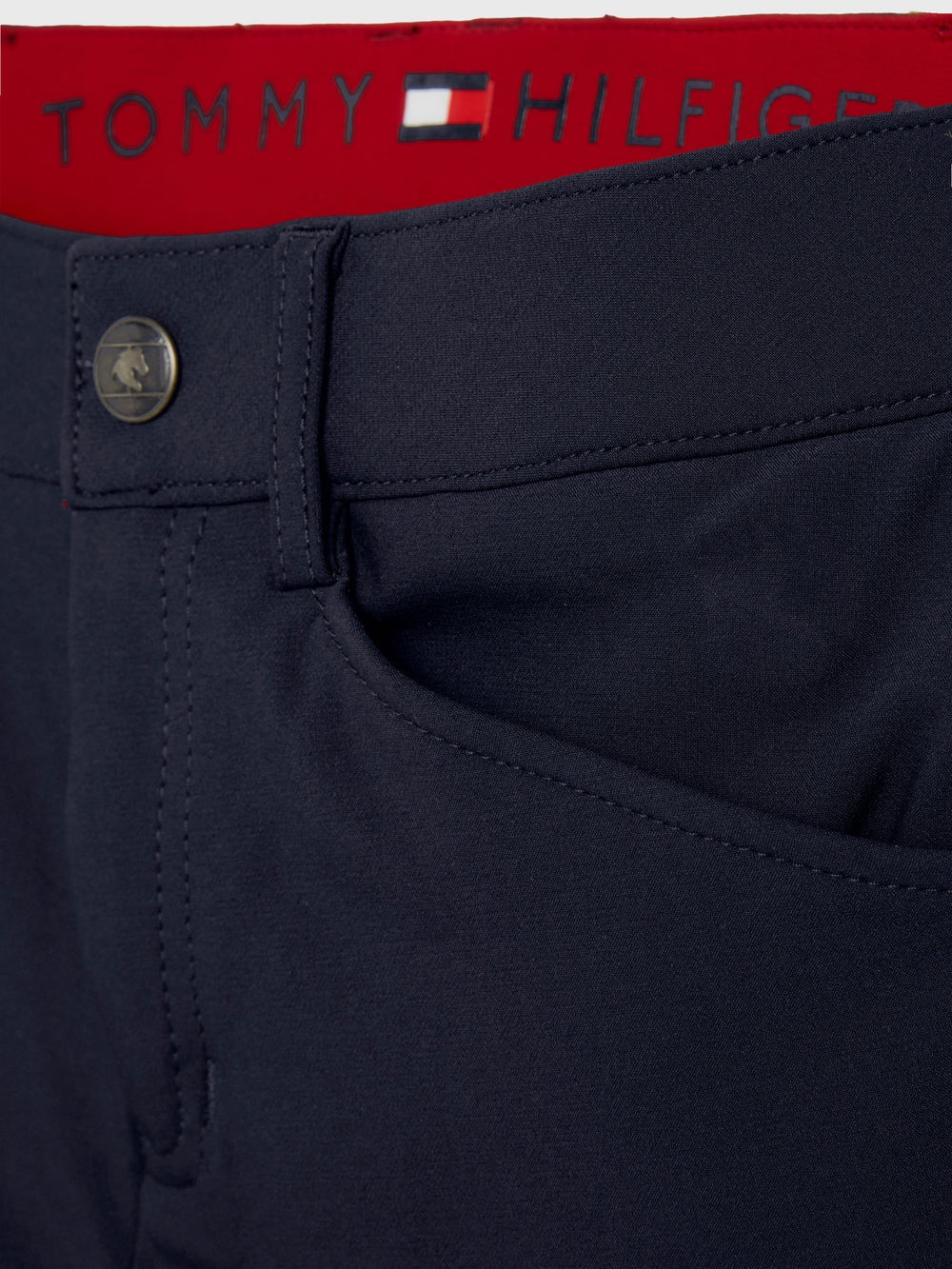 Men's Summer Riding Culottes, Knee Grip, Navy/White, Tommy Hilfiger Equestrian