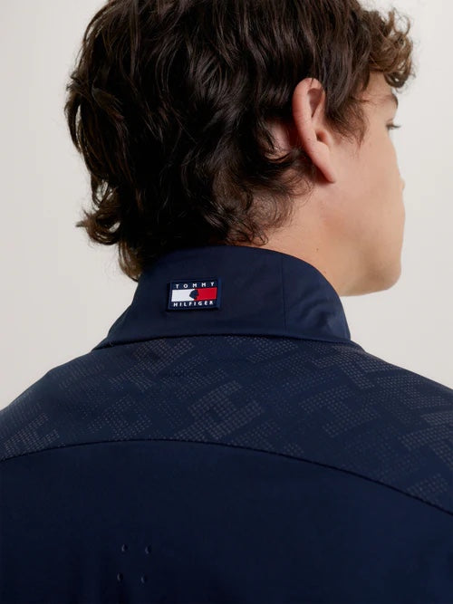 メンズウインドブレーカー 防風加工 ネイビー Tommy Hilfiger Equestrian