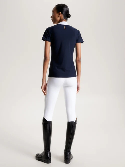 Tommy Hilfiger Equestrian Short Sleeve Athletic Shirt White/Navy