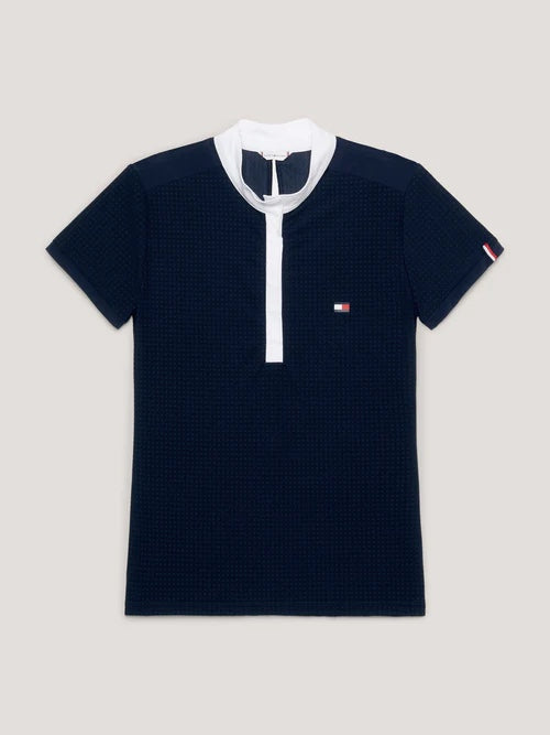Tommy Hilfiger Equestrian Short Sleeve Athletic Shirt White/Navy