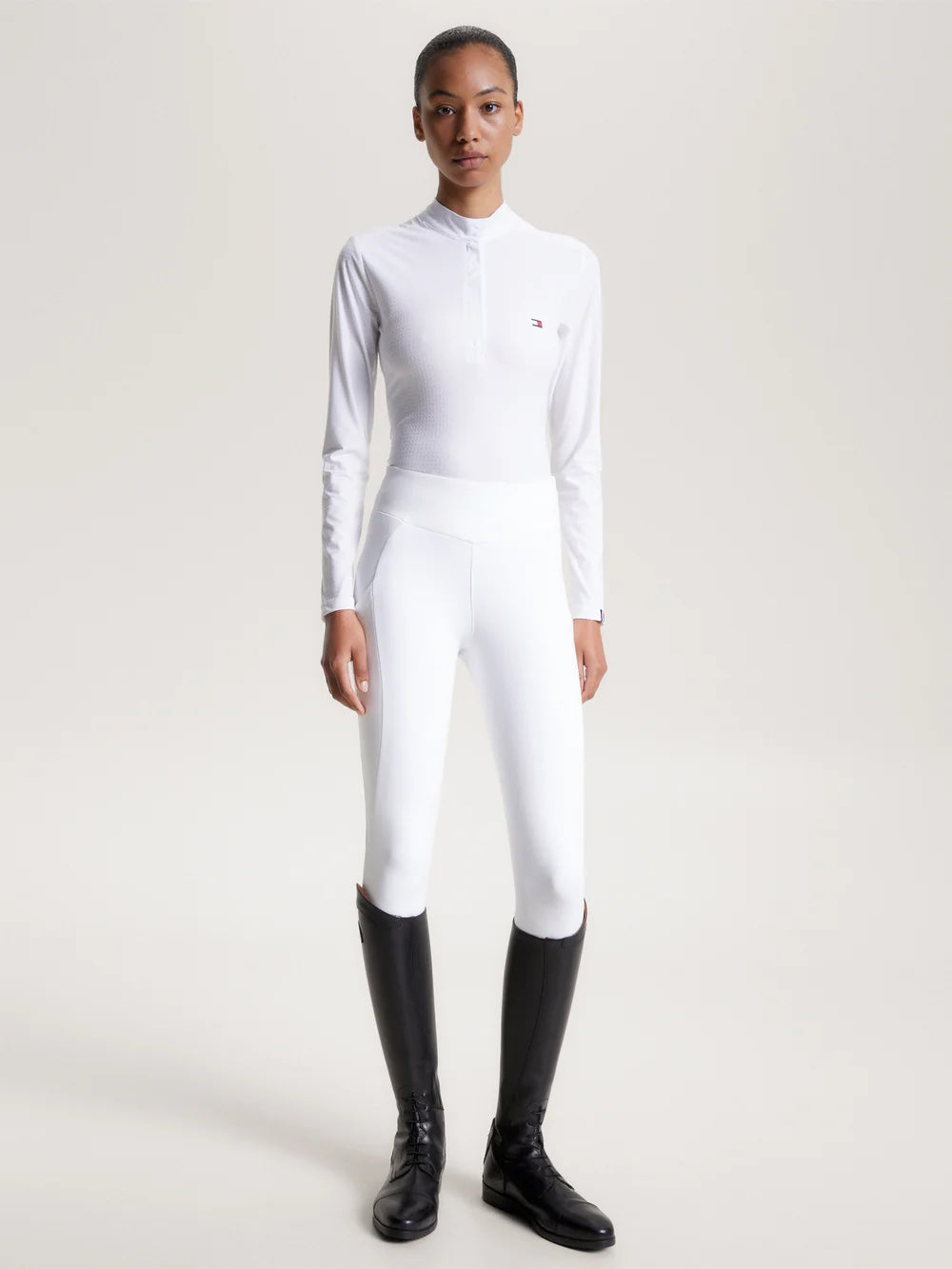 Competition long sleeve shirt White/Navy Tommy Hilfiger Equestrian
