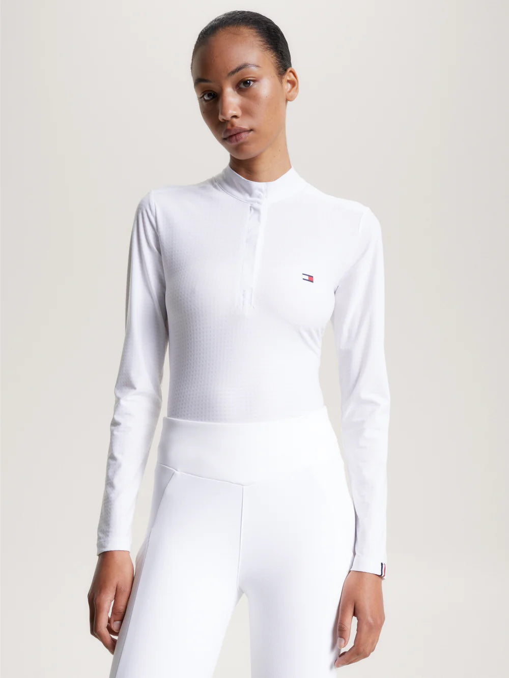 Competition long sleeve shirt White/Navy Tommy Hilfiger Equestrian