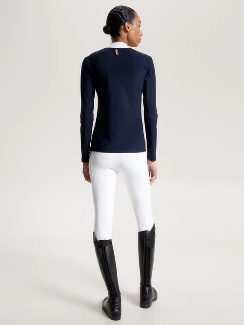 Competition long sleeve shirt White/Navy Tommy Hilfiger Equestrian