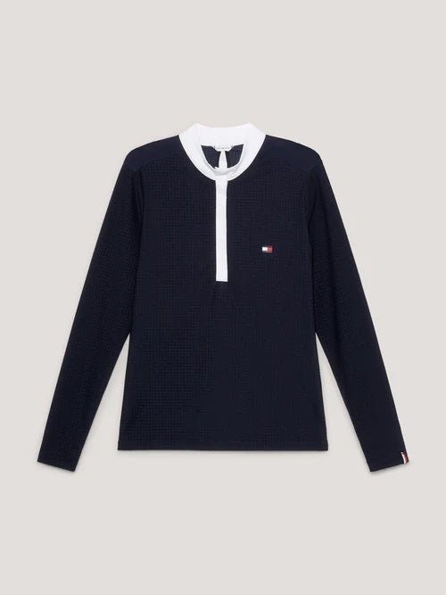 Competition long sleeve shirt White/Navy Tommy Hilfiger Equestrian