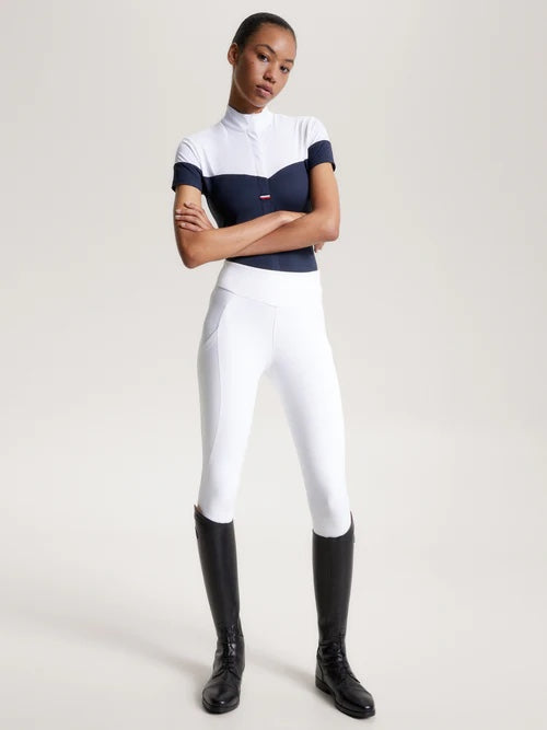 競技用半袖シャツ ブロックカラー ネイビー/マルチカラー Tommy Hilfiger Equestrian