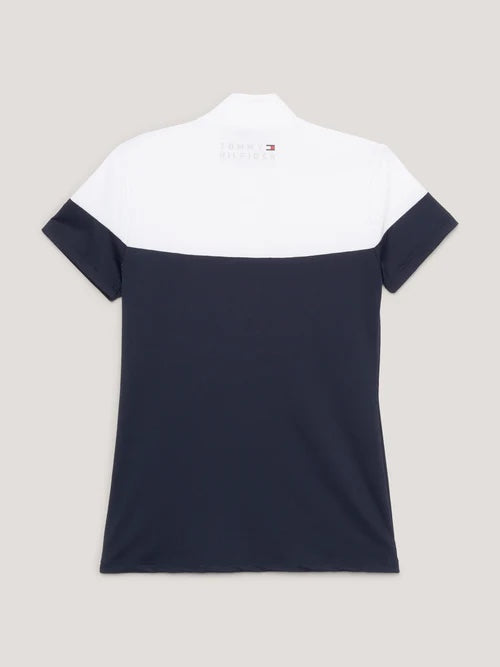 競技用半袖シャツ ブロックカラー ネイビー/マルチカラー Tommy Hilfiger Equestrian