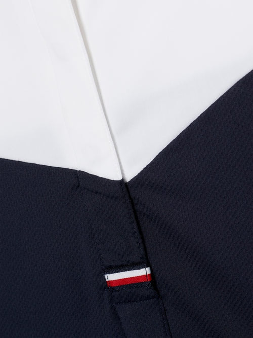 競技用半袖シャツ ブロックカラー ネイビー/マルチカラー Tommy Hilfiger Equestrian