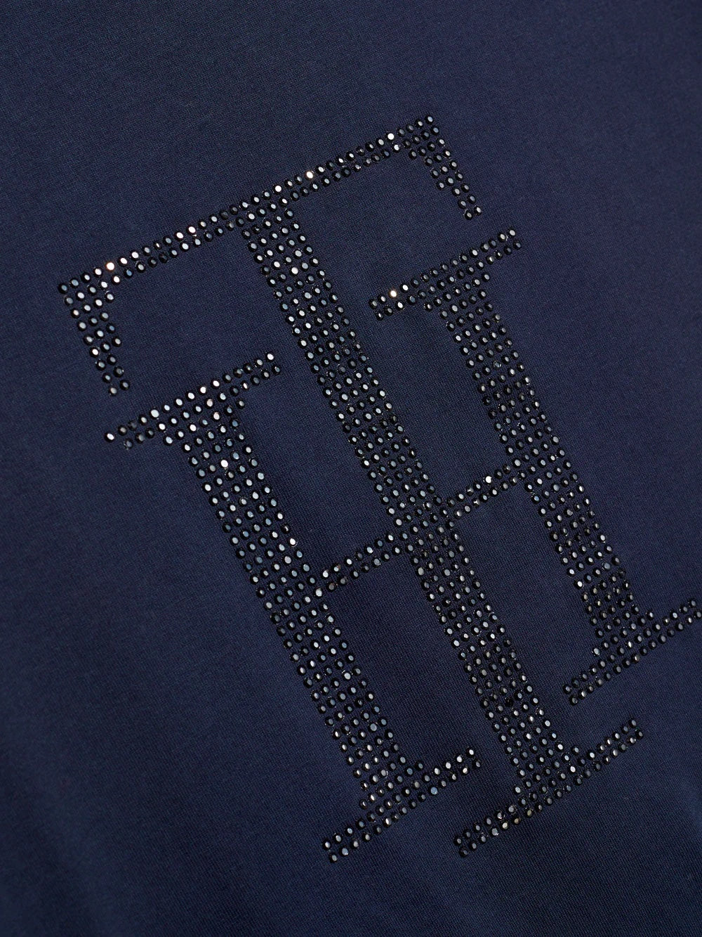 乗馬用半袖Tシャツ ラインストーン ネイビー/ホワイト Tommy Hilfiger Equestrian