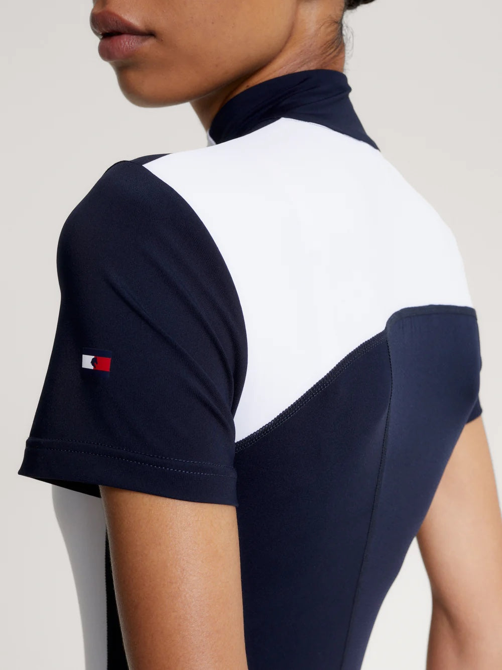 乗馬用半袖ライディングトップス ネイビー/ホワイト/マルチカラー Tommy Hilfiger Equestrian
