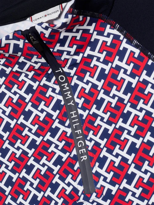 乗馬用半袖ライディングトップス ネイビー/ホワイト/マルチカラー Tommy Hilfiger Equestrian