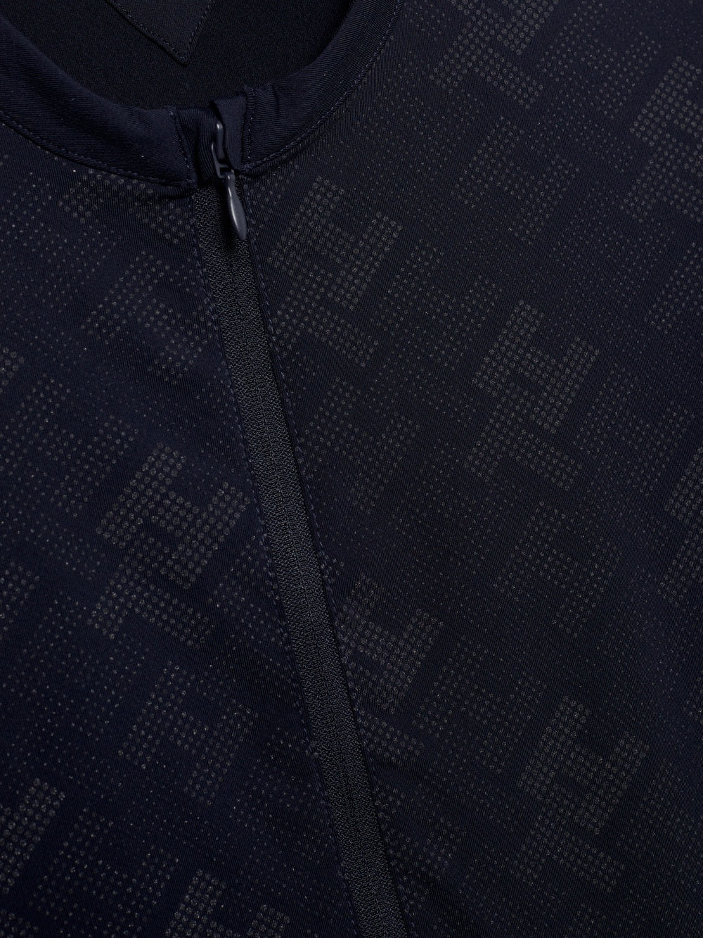 Tommy Hilfiger Equestrian Long Sleeve Top with Zip Pockets, Multi Logo/Navy