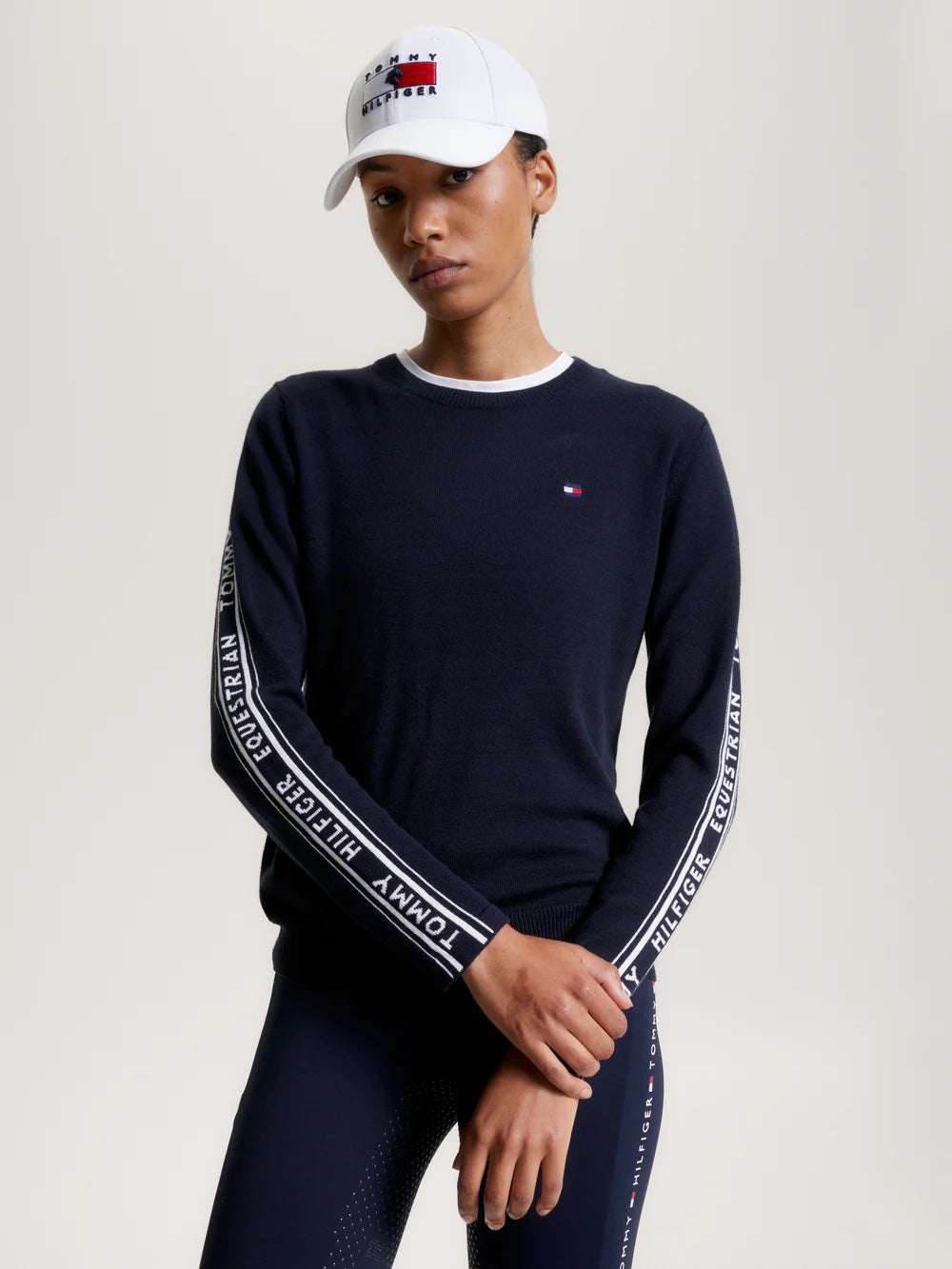 Equestrian knit top Navy/Red Tommy Hilfiger Equestrian