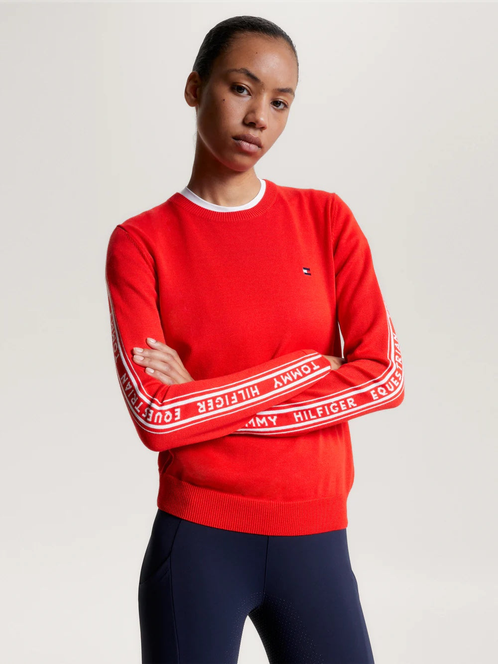 Equestrian knit top Navy/Red Tommy Hilfiger Equestrian