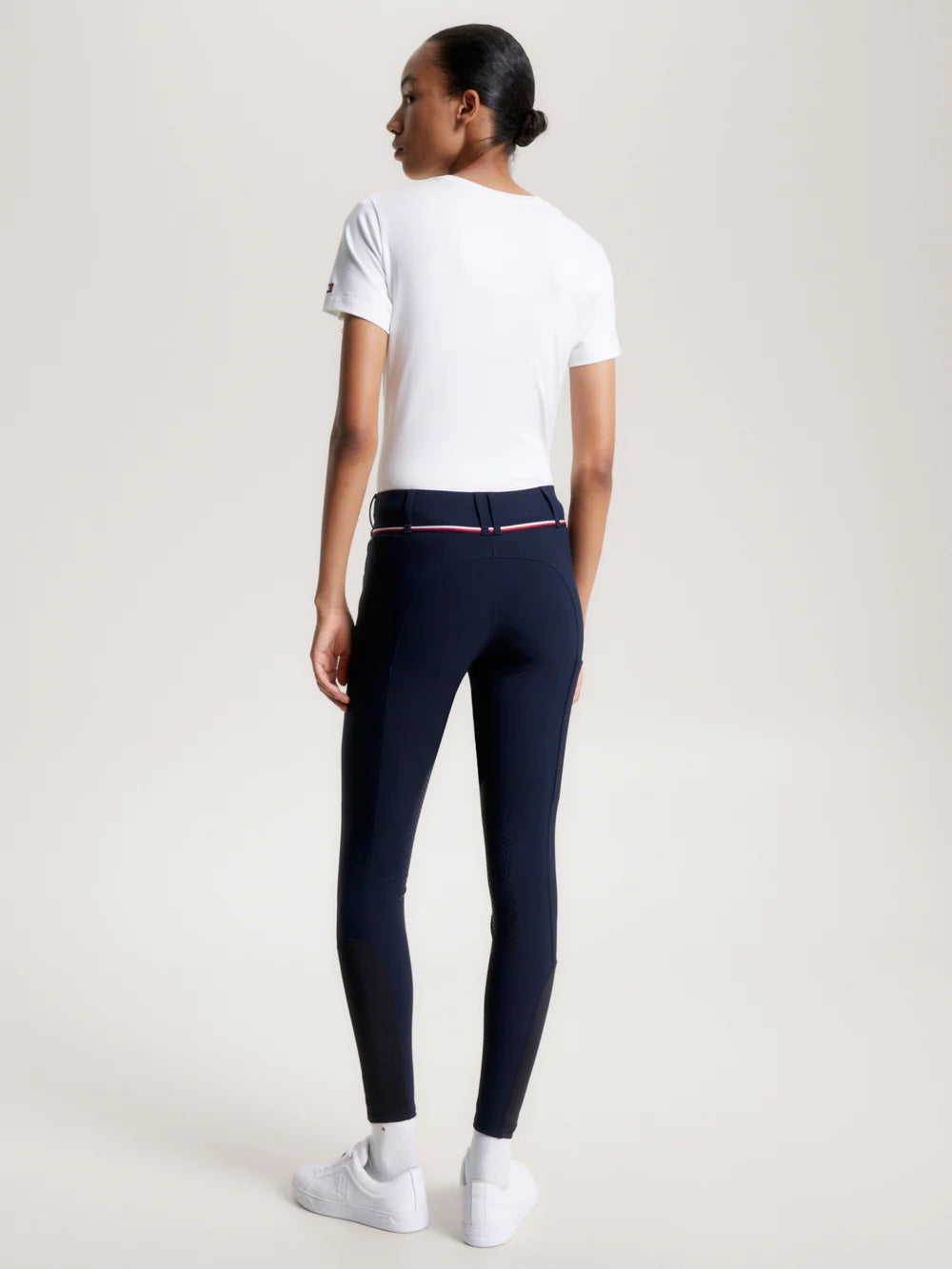 撥水パワーストレッチキュロット ニーグリップ オールシーズン ネイビー/ホワイト Tommy Hilfiger Equestrian