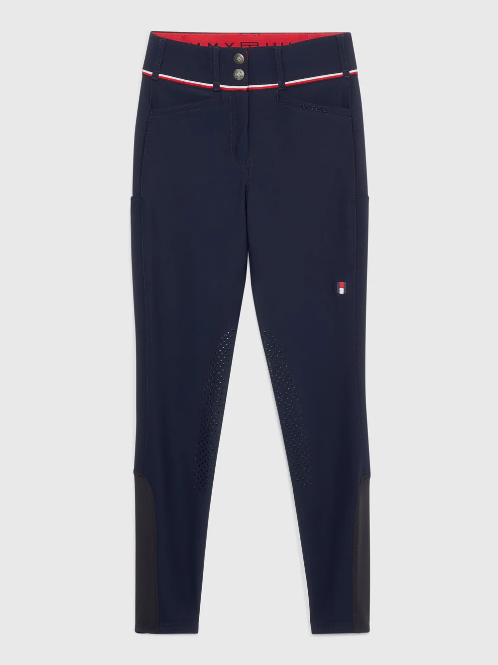 撥水パワーストレッチキュロット ニーグリップ オールシーズン ネイビー/ホワイト Tommy Hilfiger Equestrian