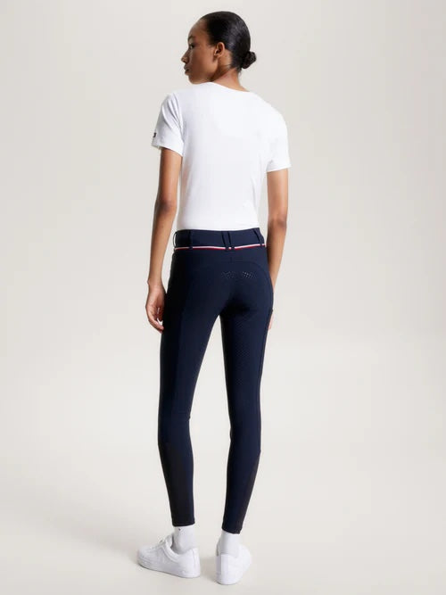 Water-repellent power stretch culottes, full grip, all seasons, navy/white, Tommy Hilfiger Equestrian
