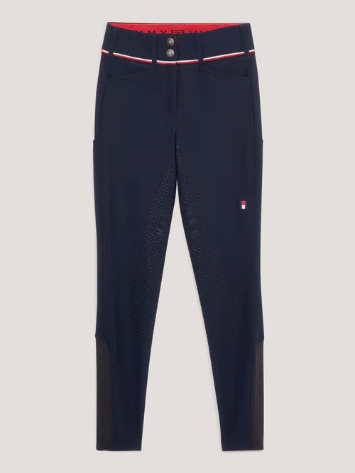 Water-repellent power stretch culottes, full grip, all seasons, navy/white, Tommy Hilfiger Equestrian