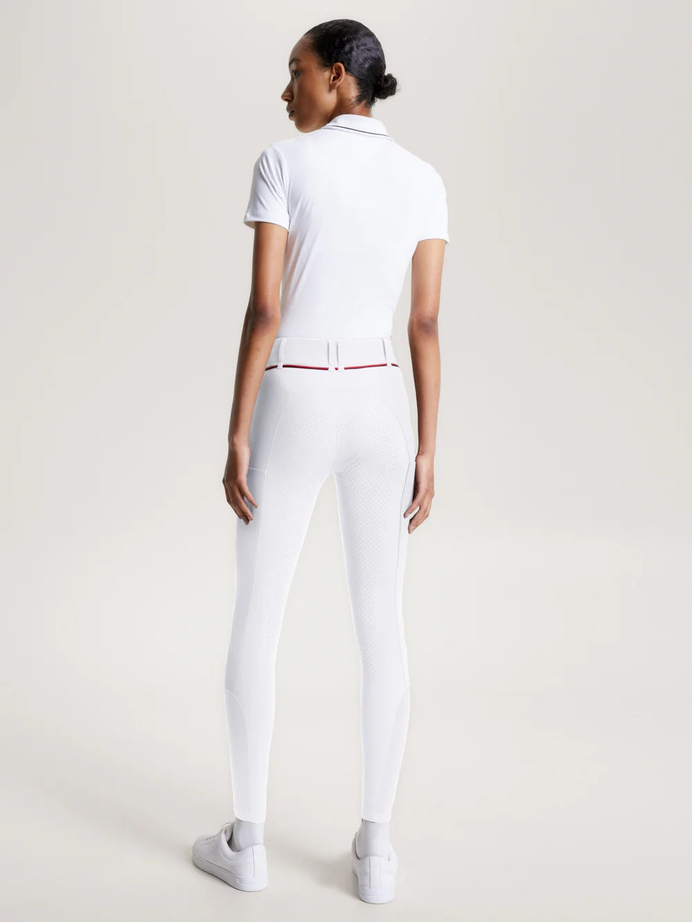 Water-repellent power stretch culottes, full grip, all seasons, navy/white, Tommy Hilfiger Equestrian