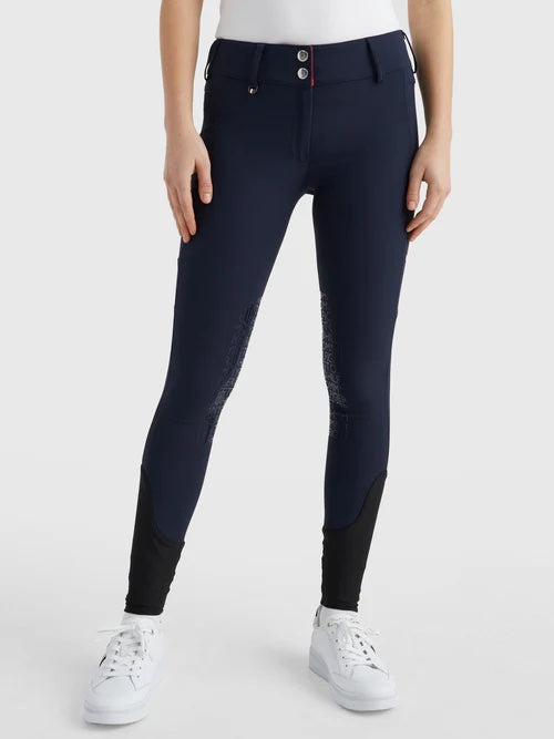 Summer Stretch Culottes Knee Grip Navy/White Tommy Hilfiger Equestrian
