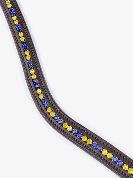 【限定】ナショナルチームスワロフスキー額革 ブラック/ブラウン 本革 PS of Sweden