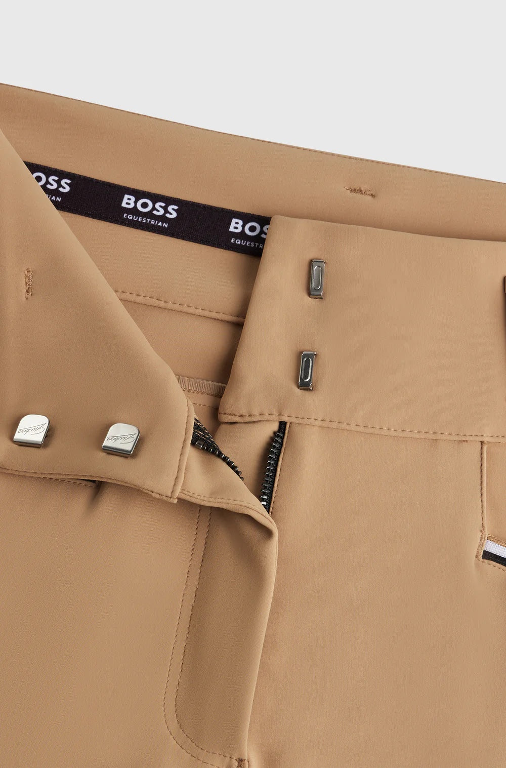 Summer high waist full grip culottes in beige/black with smartphone pocket Hugo Boss