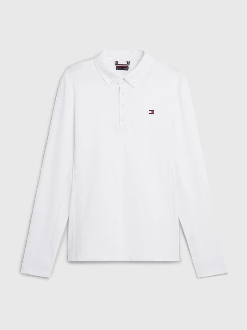 Fresh Air Competition Long Sleeve Shirt Men's White Tommy Hilfiger Equestrian