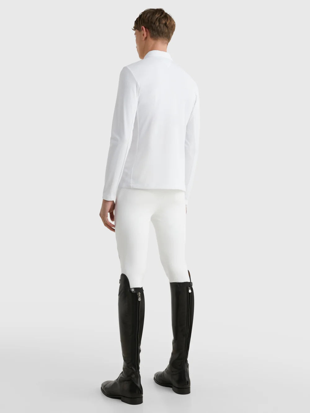 Fresh Air Competition Long Sleeve Shirt Men's White Tommy Hilfiger Equestrian