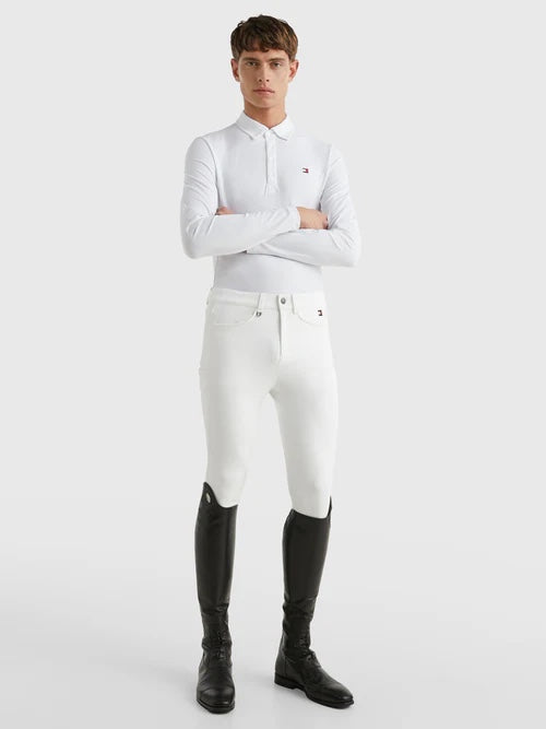 Fresh Air Competition Long Sleeve Shirt Men's White Tommy Hilfiger Equestrian