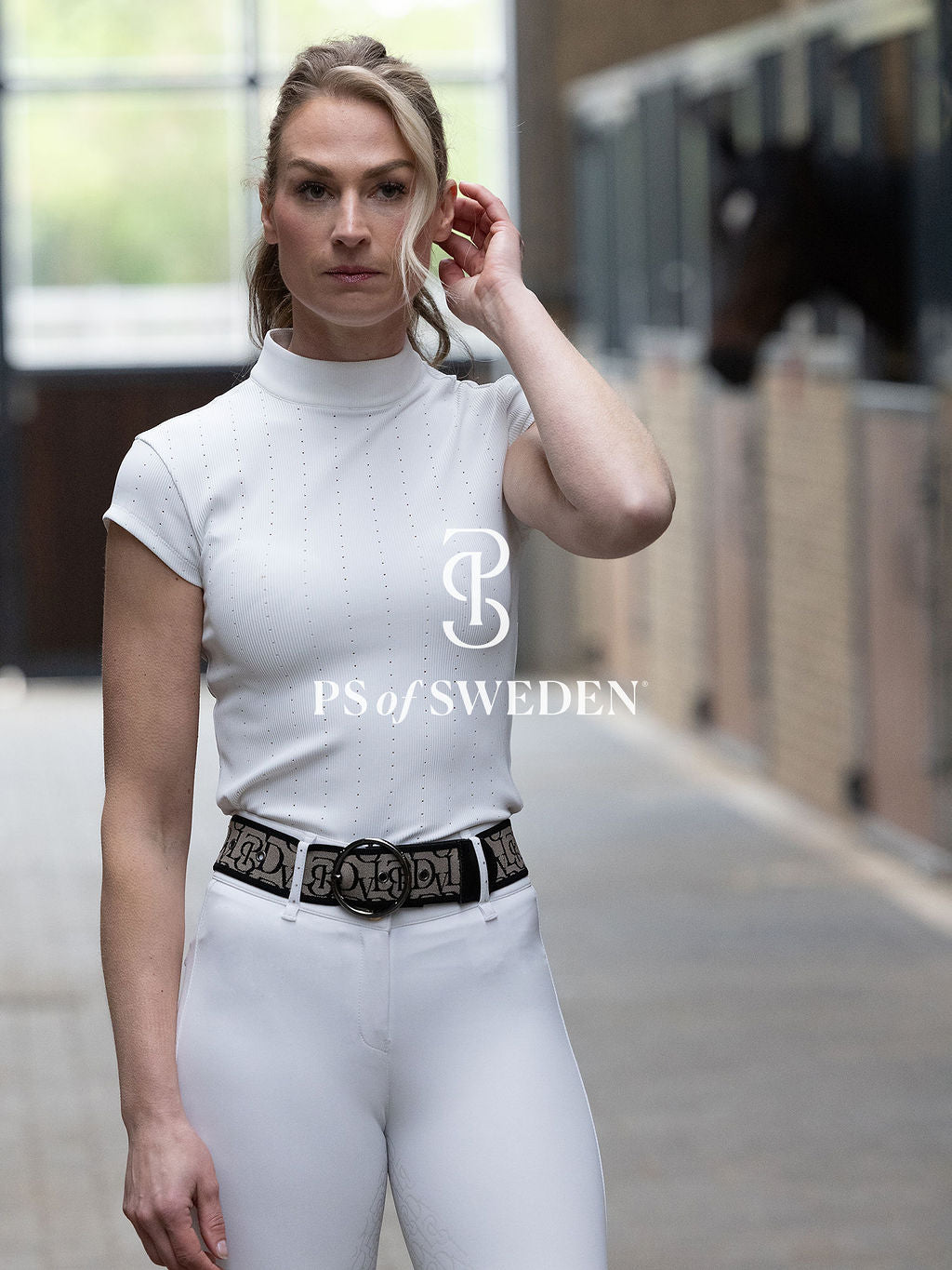 Short sleeve short shirt from the Dinja Collection in ribbed jersey in 3 colours by Ps of Sweden