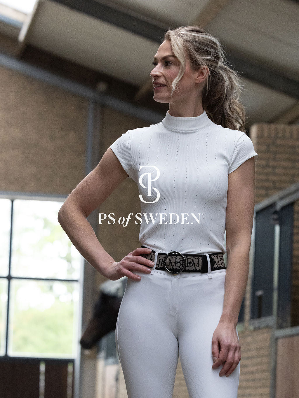 Short sleeve short shirt from the Dinja Collection in ribbed jersey in 3 colours by Ps of Sweden